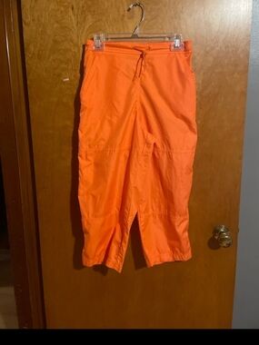 Nike Women's Bright Orange Drawstring Jogger Pants